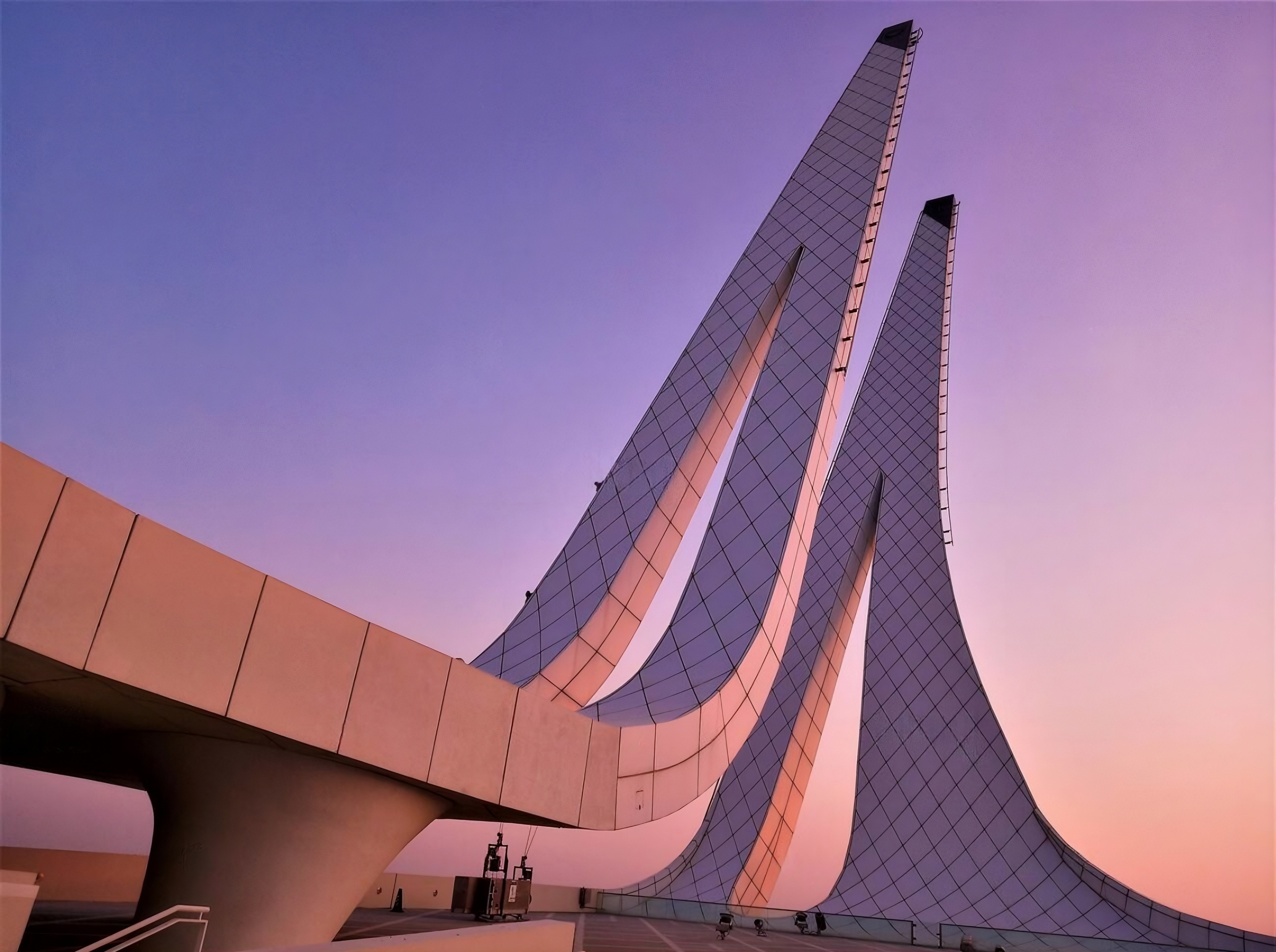 Education City Mosque at sunset